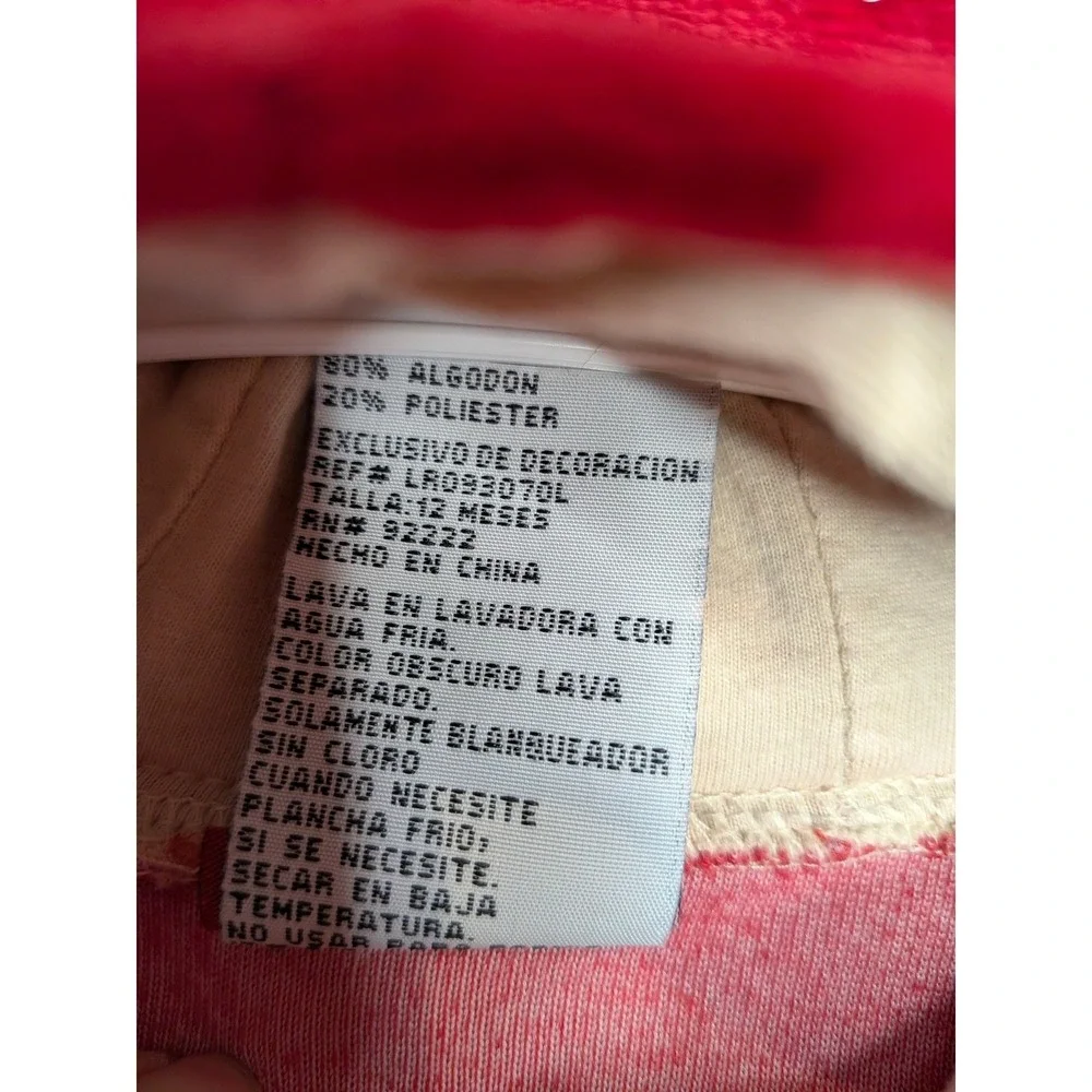 Radio Flyer Kids Red Velour Tracksuit Hooded‎ Jacket Joggers Set 12 Months